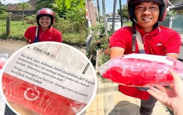 Pesan Kurir Disabilitas Ini Bikin Warganet Terharu